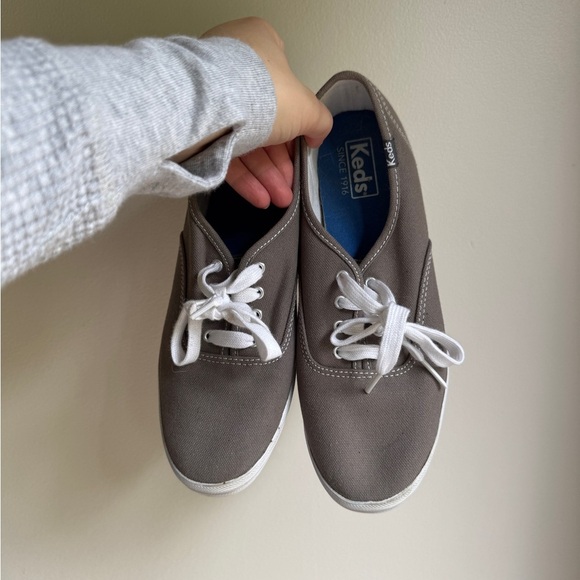 Keds Shoes - Keds Charcoal Canvas Sneakers